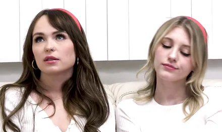 Поделился своим большим членом с двумя симпатичными подружками